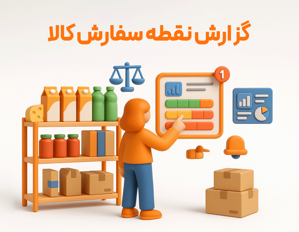 گزارش نقطه سفارش کالا (حسابداری زعفران)